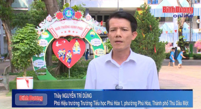 Trường TH Phú Hoà 1 tăng cường bảo đảm an toàn môi trường giảng đường trước dịch sởi