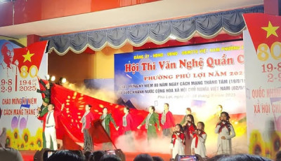 Tiểu học Phú Hòa 1 tham gia hội thi văn nghệ quần chúng phường Phú Lợi năm 2025