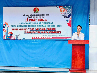 Lễ phát động chủ đề công tác đội và phong trào thiếu nhi  năm 2025-2025