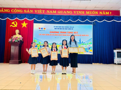 Tiểu Học Phú Hoà 1 Tham Dự Lễ Tổng Kết Chiến Dịch Thanh Niên Tình Nguyện Hè Năm 2026